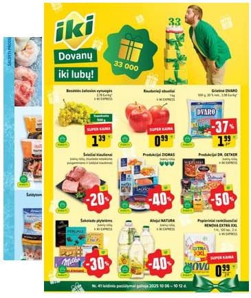 Iki - IKI savaitinis akcijų leidinys „Šaltuko fiesta" 2025-10-06 – 2025-10-12