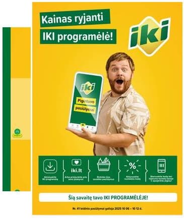 Iki - "IKI" akcijų leidinukas "Taupymo žaidynės" 2025-10-06 – 2025-10-12