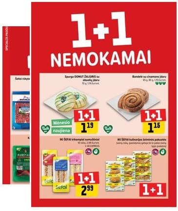 Iki - "IKI" 1+1 nuolaidų leidinys "Daugiau yra pigiau" 2025-10-06 – 2025-10-12