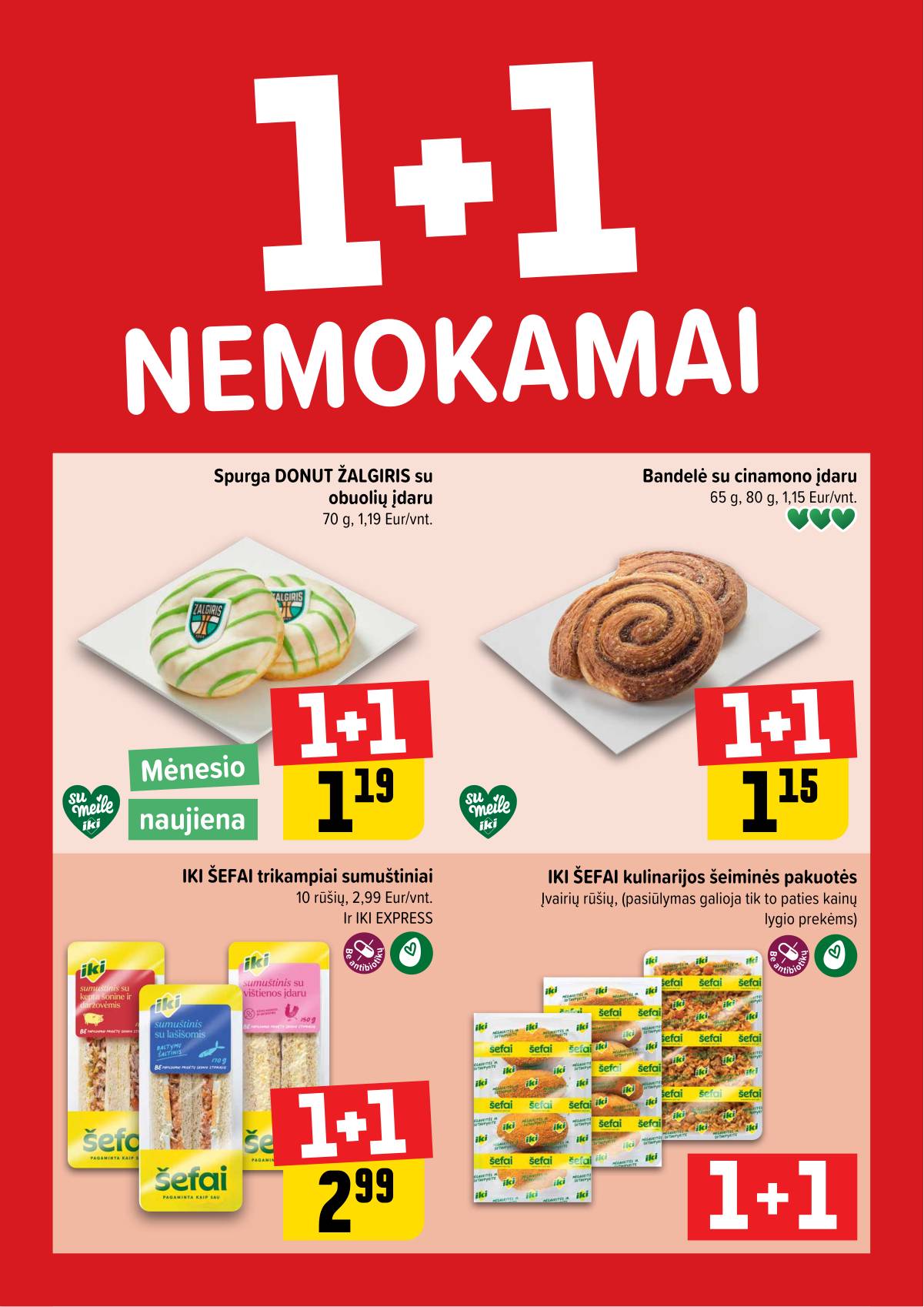Iki - "IKI" 1+1 nuolaidų leidinys "Daugiau yra pigiau" 1 puslapis