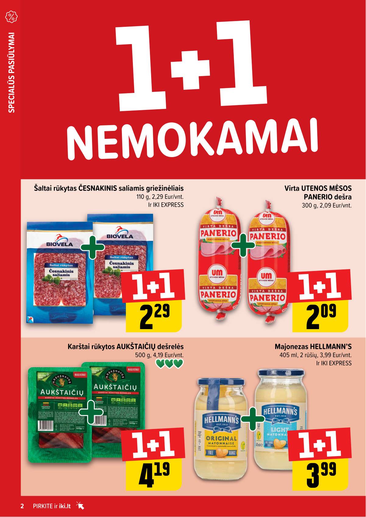 Iki - "IKI" 1+1 nuolaidų leidinys "Daugiau yra pigiau" 2 puslapis