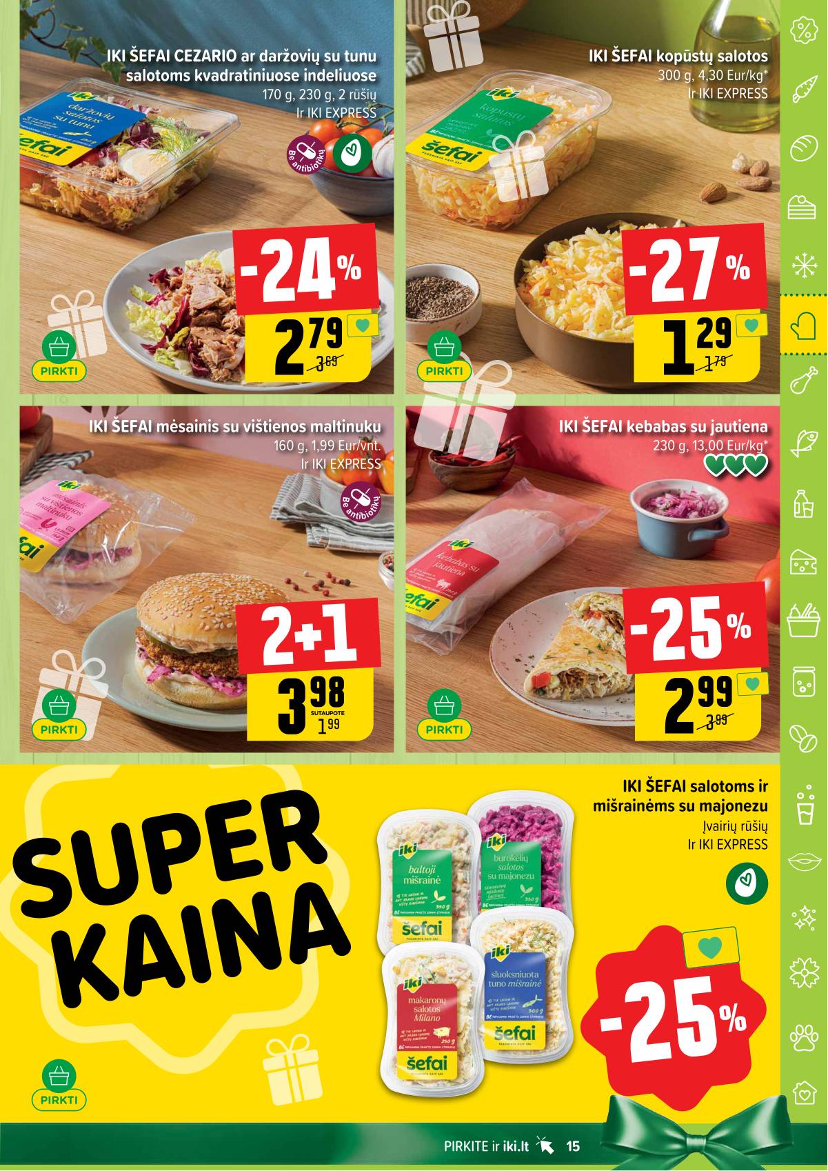 Iki - IKI savaitinis akcijų leidinys 15 puslapis