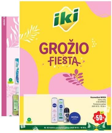 Iki - IKI "Grožio fiesta" akcijų leidinys | 2025-10-13 - 2025-10-26 2025-10-13 – 2025-10-19