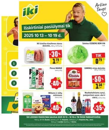 Iki - Specialūs pasiūlymai IKI parduotuvės klientams 2025-10-13 – 2025-10-19
