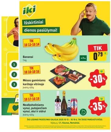 Iki - Specialūs pasiūlymai IKI Vijūkai parduotuvės klientams 2025-10-13 – 2025-10-19