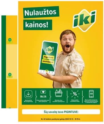 Iki - "IKI" akcijų leidinukas "Taupymo žaidynės" 2025-10-13 – 2025-10-19