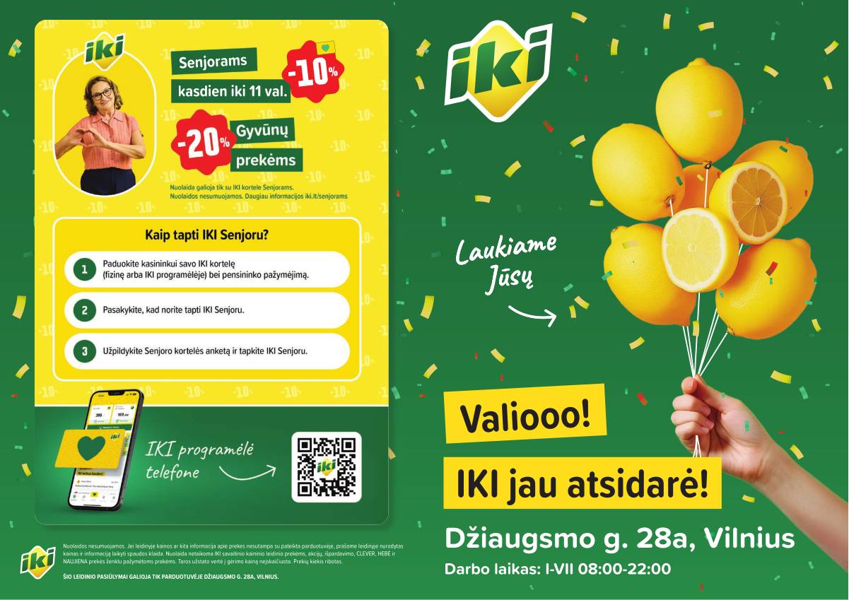 Iki - Specialūs pasiūlymai IKI Džiaugsmo parduotuvės klientams 1 puslapis