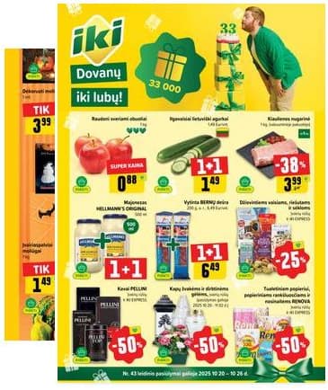 Iki - IKI savaitinis akcijų leidinys 2025-10-20 – 2025-10-26