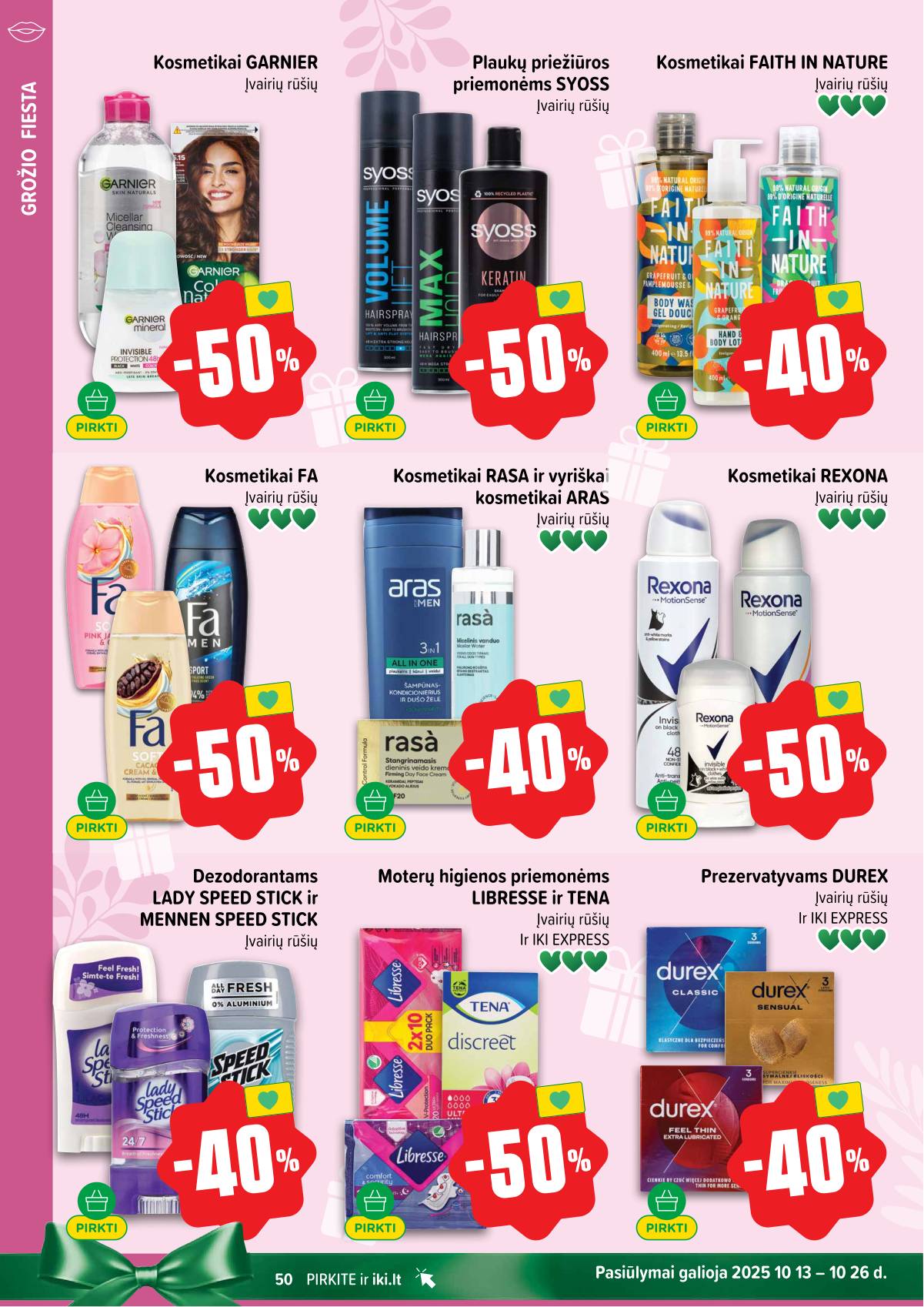 Iki - IKI savaitinis akcijų leidinys 50 puslapis