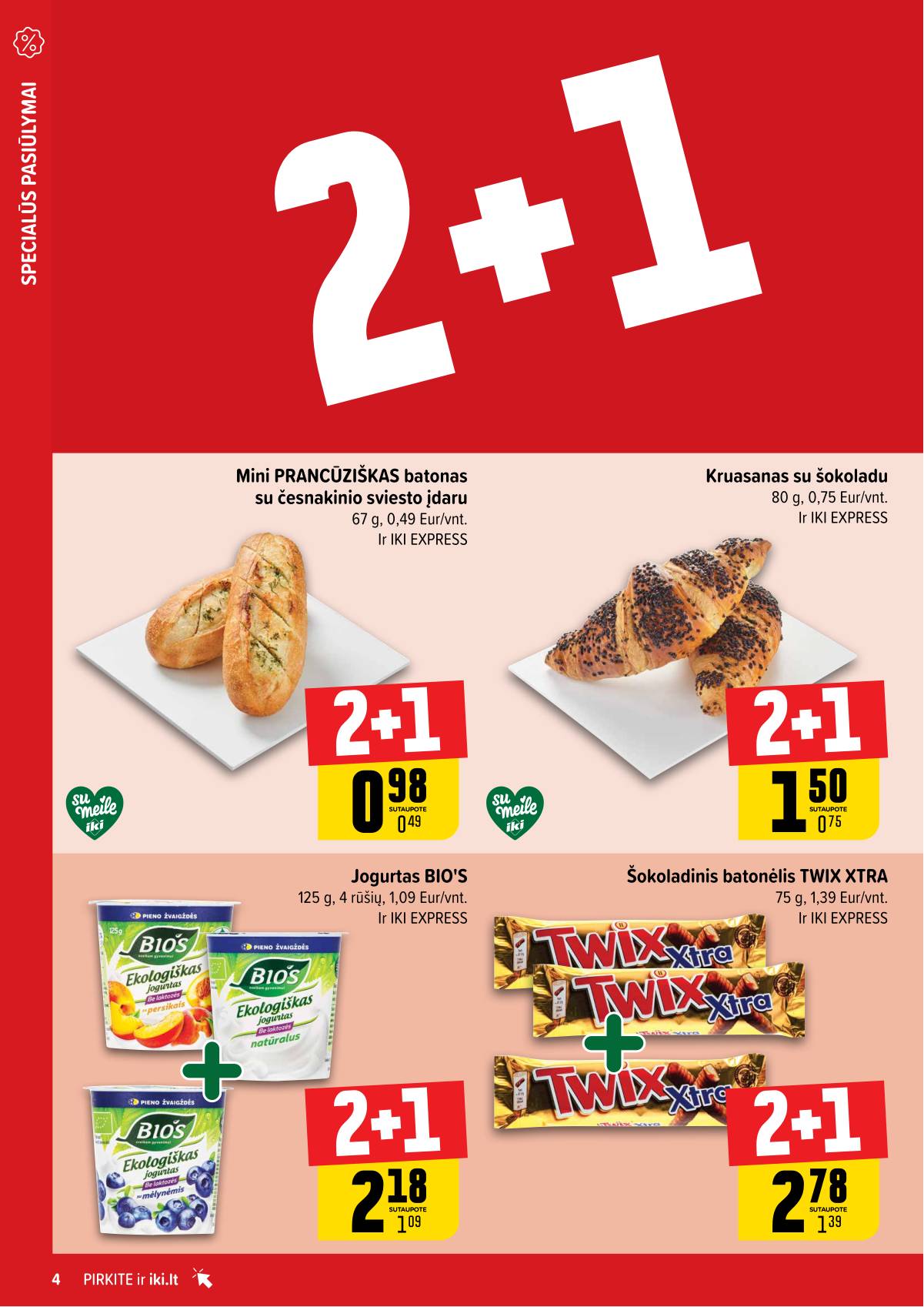 Iki - "IKI" 1+1 nuolaidų leidinys "Daugiau yra pigiau" 4 puslapis