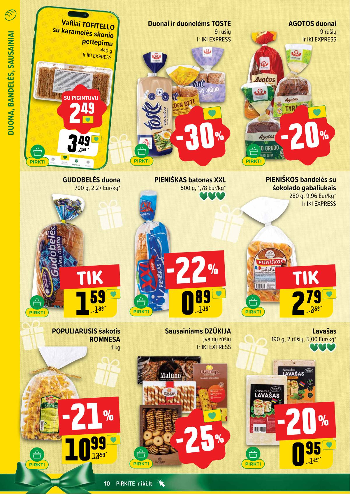 Iki - IKI savaitinis akcijų leidinys 10 puslapis
