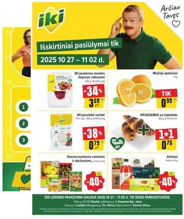 Iki - Specialūs pasiūlymai IKI parduotuvės klientams 2025-10-27 – 2025-11-02