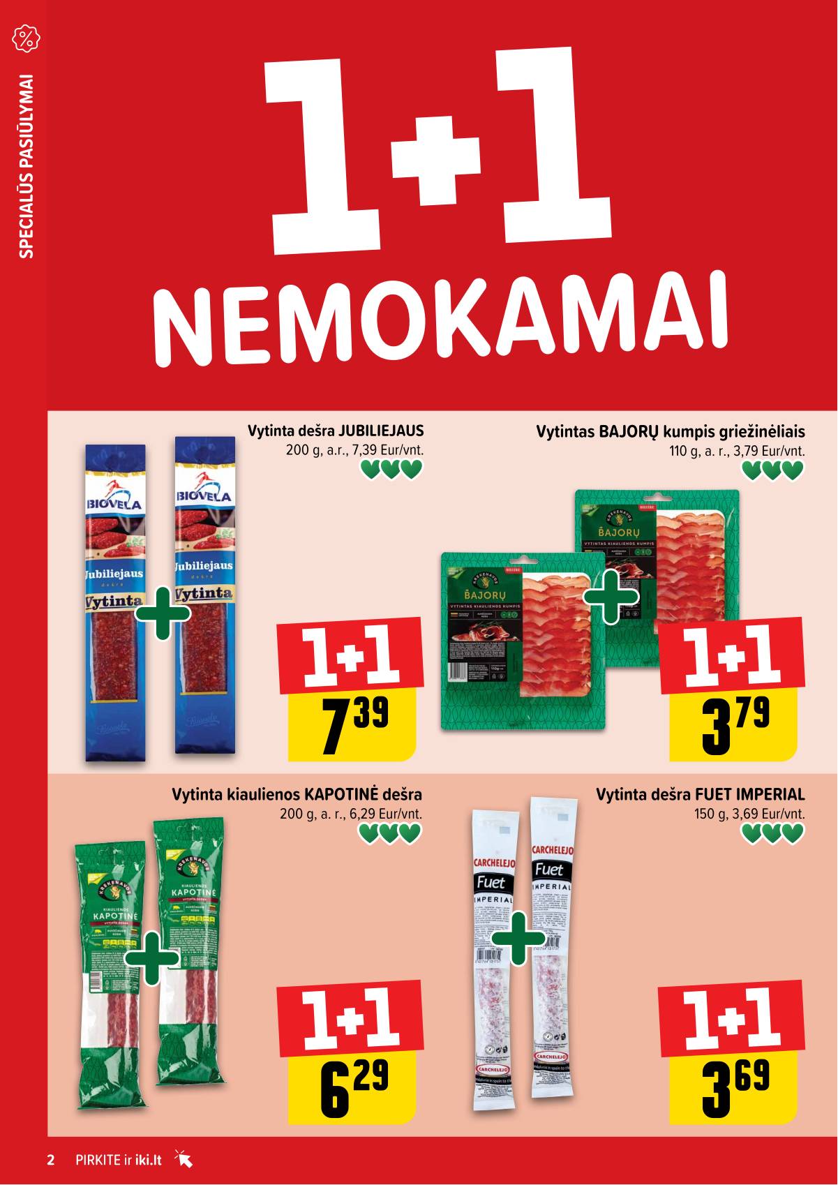 Iki - "IKI" 1+1 nuolaidų leidinys "Daugiau yra pigiau" 2 puslapis