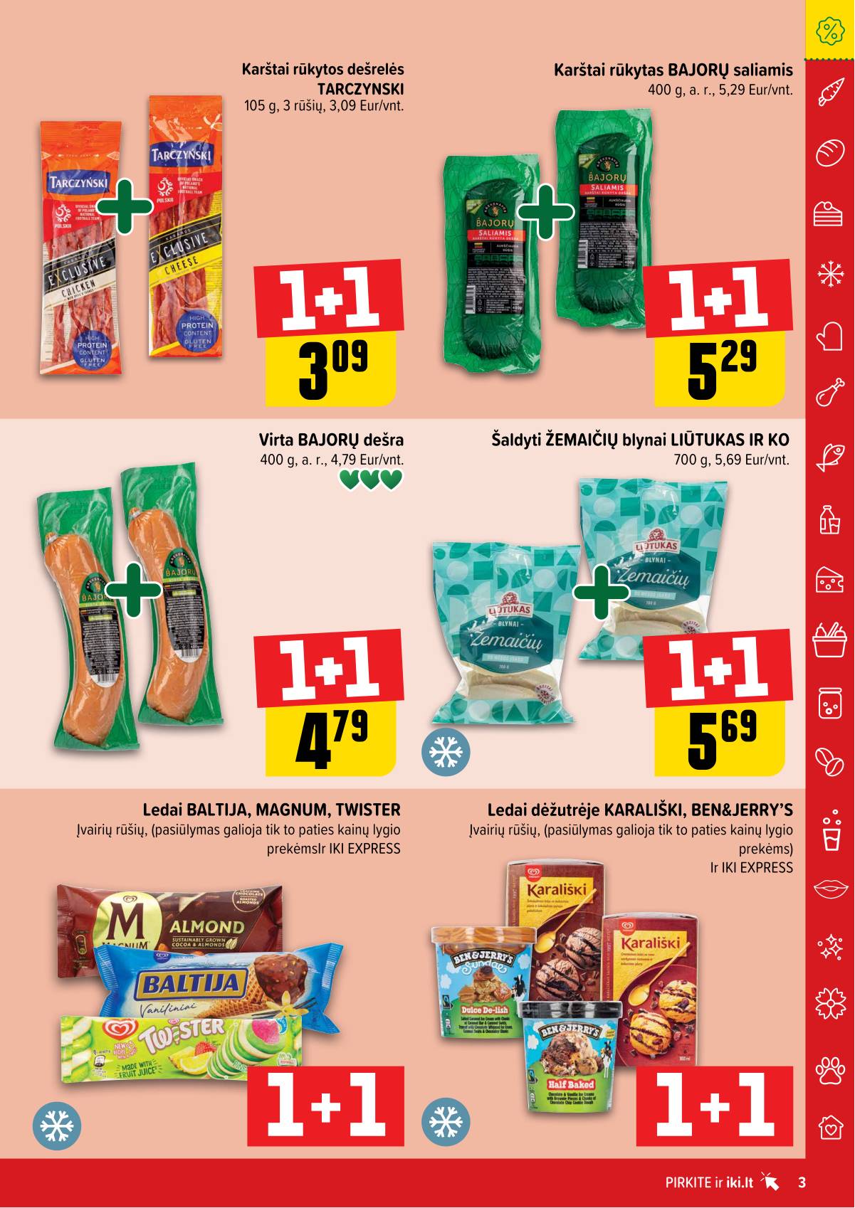 Iki - "IKI" 1+1 nuolaidų leidinys "Daugiau yra pigiau" 3 puslapis