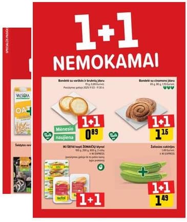 Iki - "IKI" 1+1 nuolaidų leidinys "Daugiau yra pigiau" 2025-11-03 – 2025-11-09