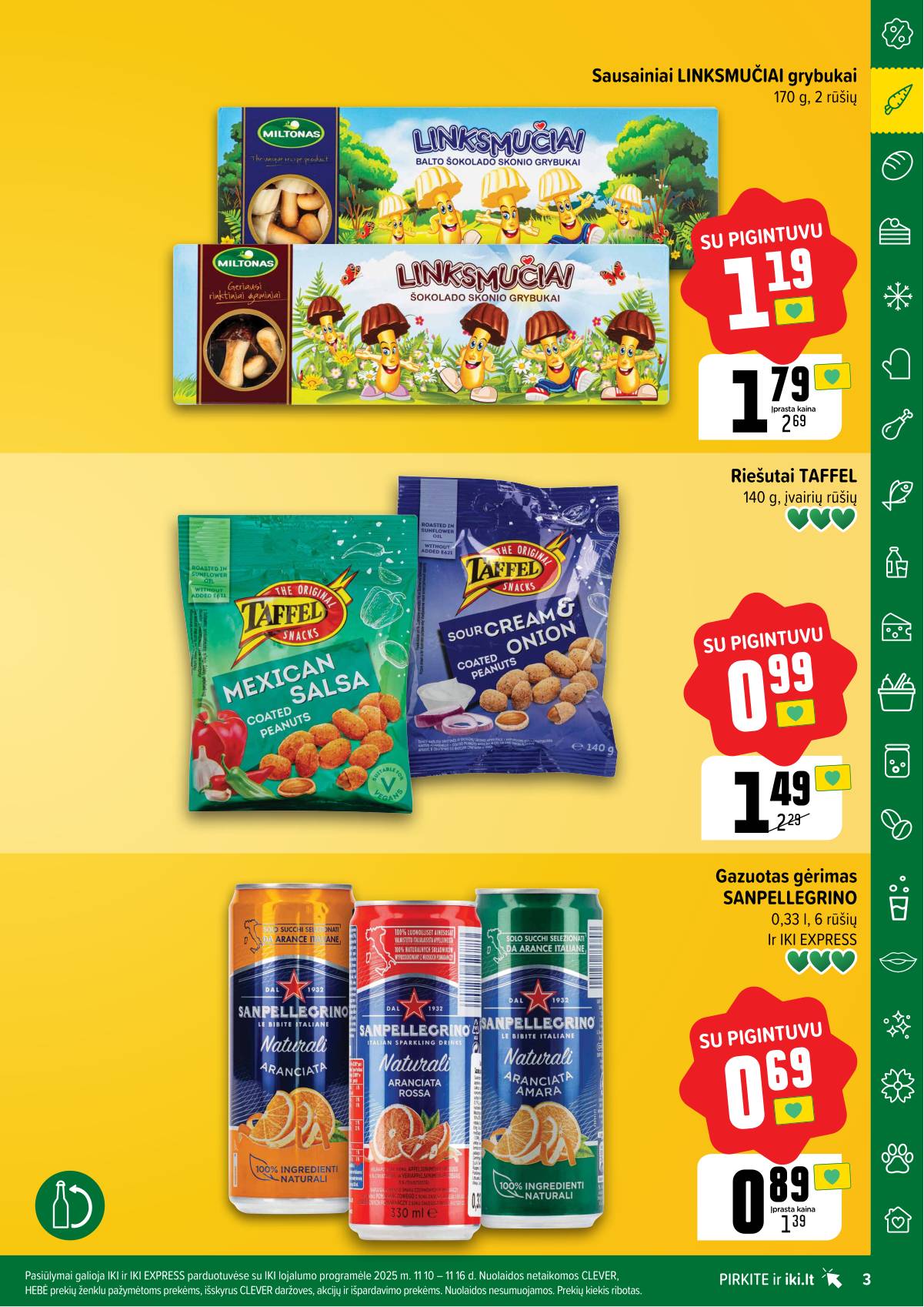 Iki - "IKI" akcijų leidinukas "Taupymo žaidynės" 3 puslapis