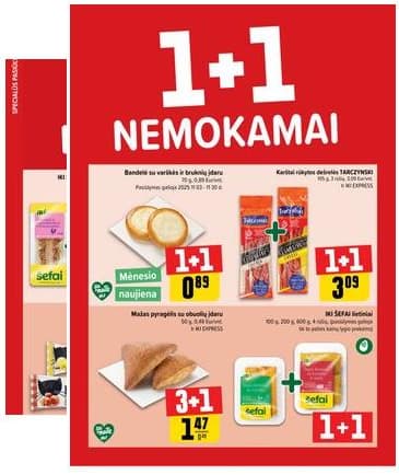 Iki - "IKI" 1+1 nuolaidų leidinys "Daugiau yra pigiau" 2025-11-10 – 2025-11-16
