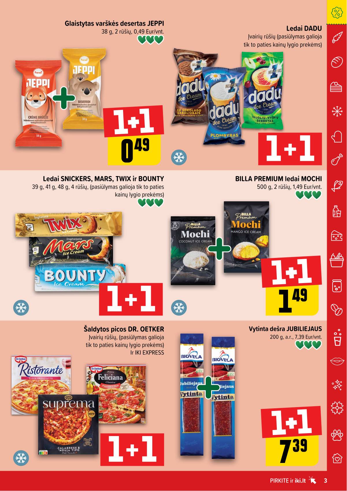 Iki - "IKI" 1+1 nuolaidų leidinys "Daugiau yra pigiau" 3 puslapis