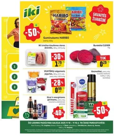 Iki - Specialūs pasiūlymai IKI parduotuvės klientams 2025-11-10 – 2025-11-16