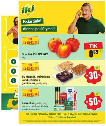 Iki - Specialūs pasiūlymai IKI Vijūkai parduotuvės klientams 2025-11-10 – 2025-11-16