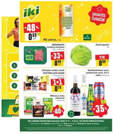 Iki - Specialūs pasiūlymai IKI parduotuvės klientams 2025-11-17 – 2025-11-23