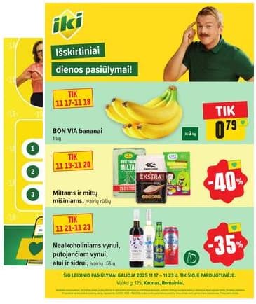 Iki - Specialūs pasiūlymai IKI Vijūkai parduotuvės klientams 2025-11-17 – 2025-11-23