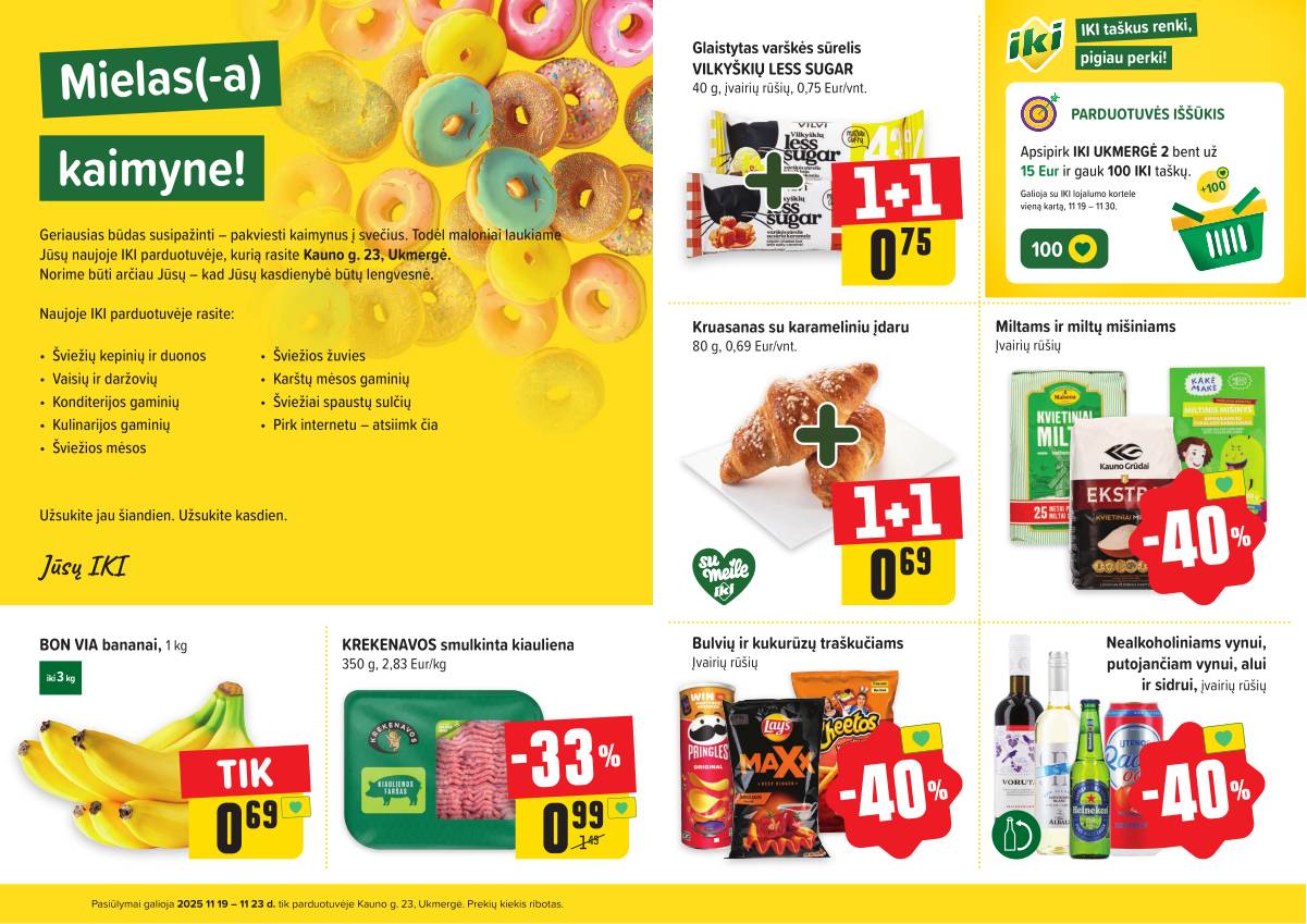 Iki - Specialūs pasiūlymai IKI Ukmergė 2 parduotuvės klientams 2 puslapis