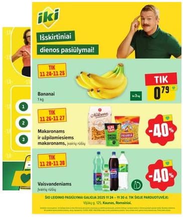 Iki - Specialūs pasiūlymai IKI Vijūkai parduotuvės klientams 2025-11-24 – 2025-11-30