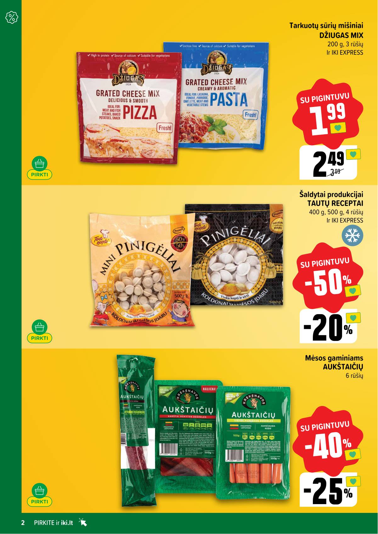 Iki - "IKI" akcijų leidinukas "Taupymo žaidynės" 2 puslapis