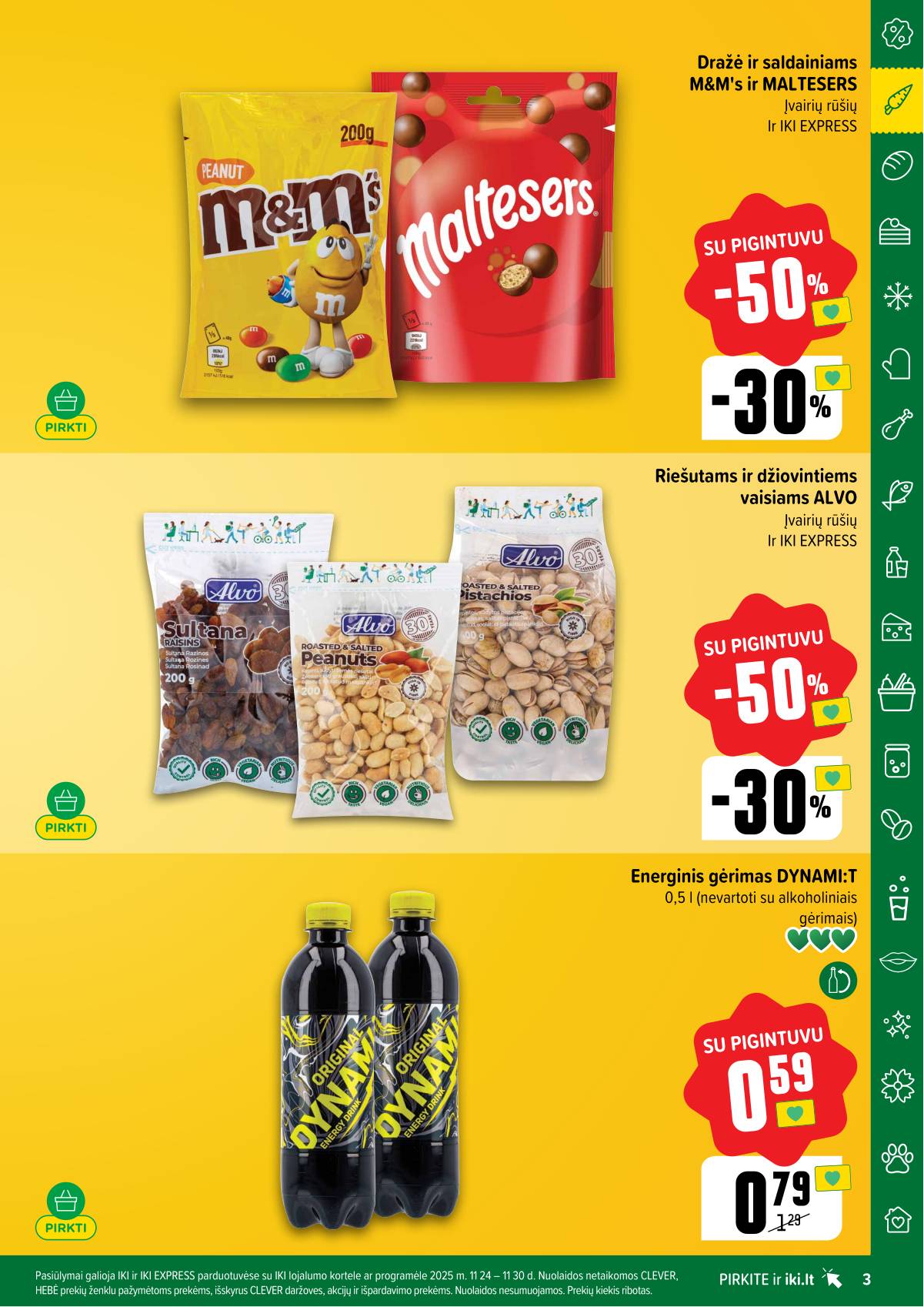 Iki - "IKI" akcijų leidinukas "Taupymo žaidynės" 3 puslapis