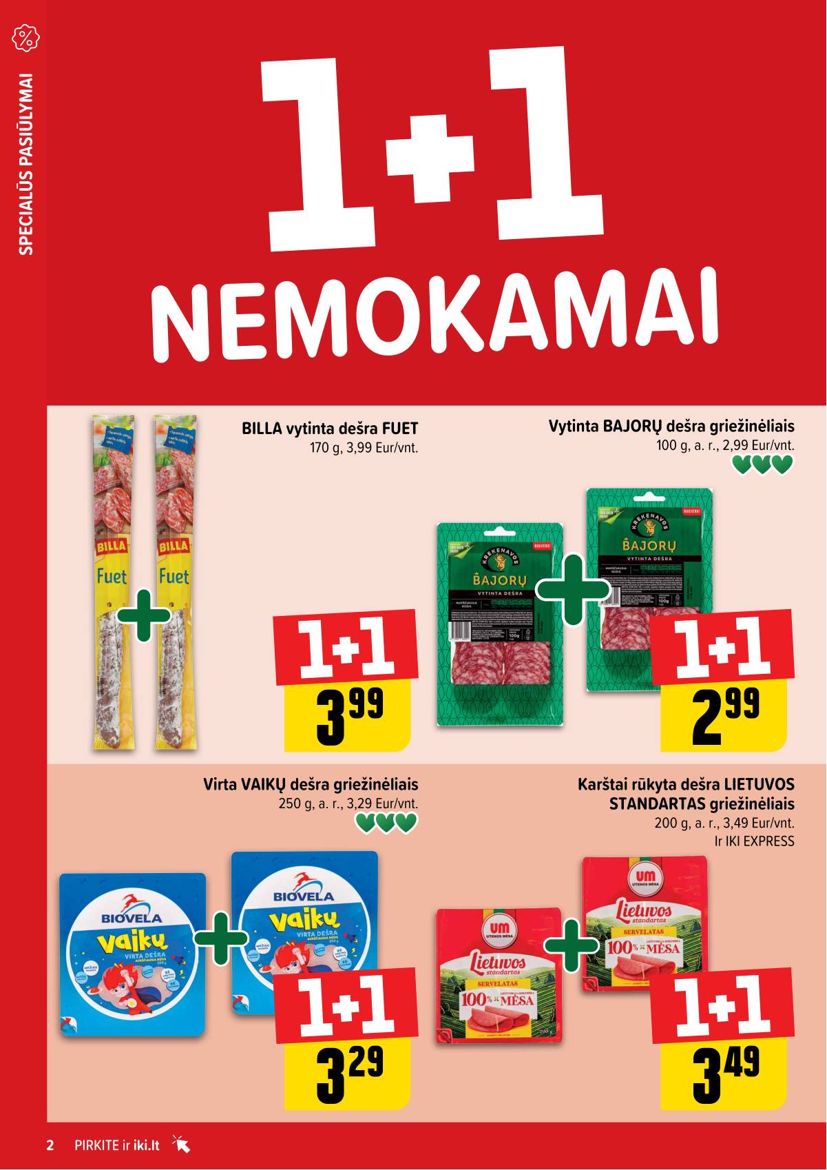Iki - "IKI" 1+1 nuolaidų leidinys "Daugiau yra pigiau" 2 puslapis