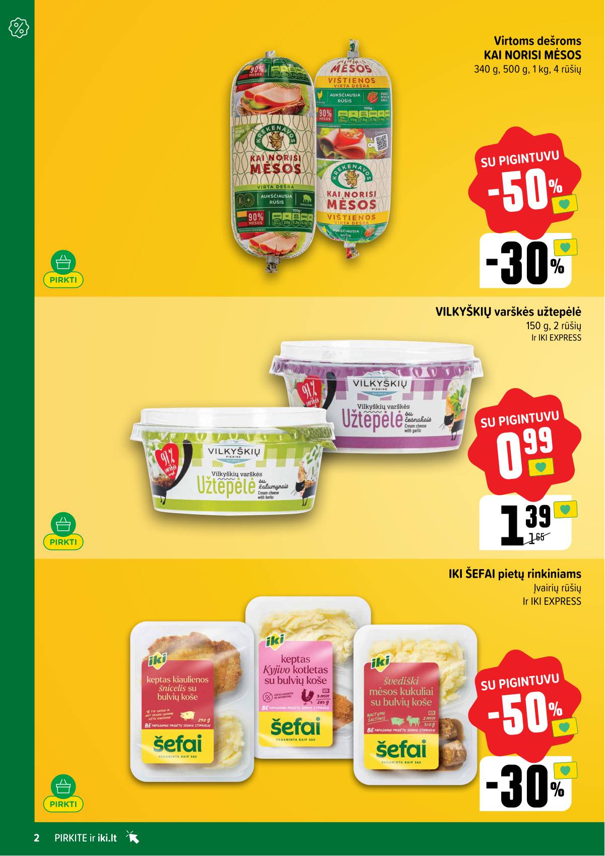 Iki - "IKI" akcijų leidinukas "Taupymo žaidynės" 2 puslapis