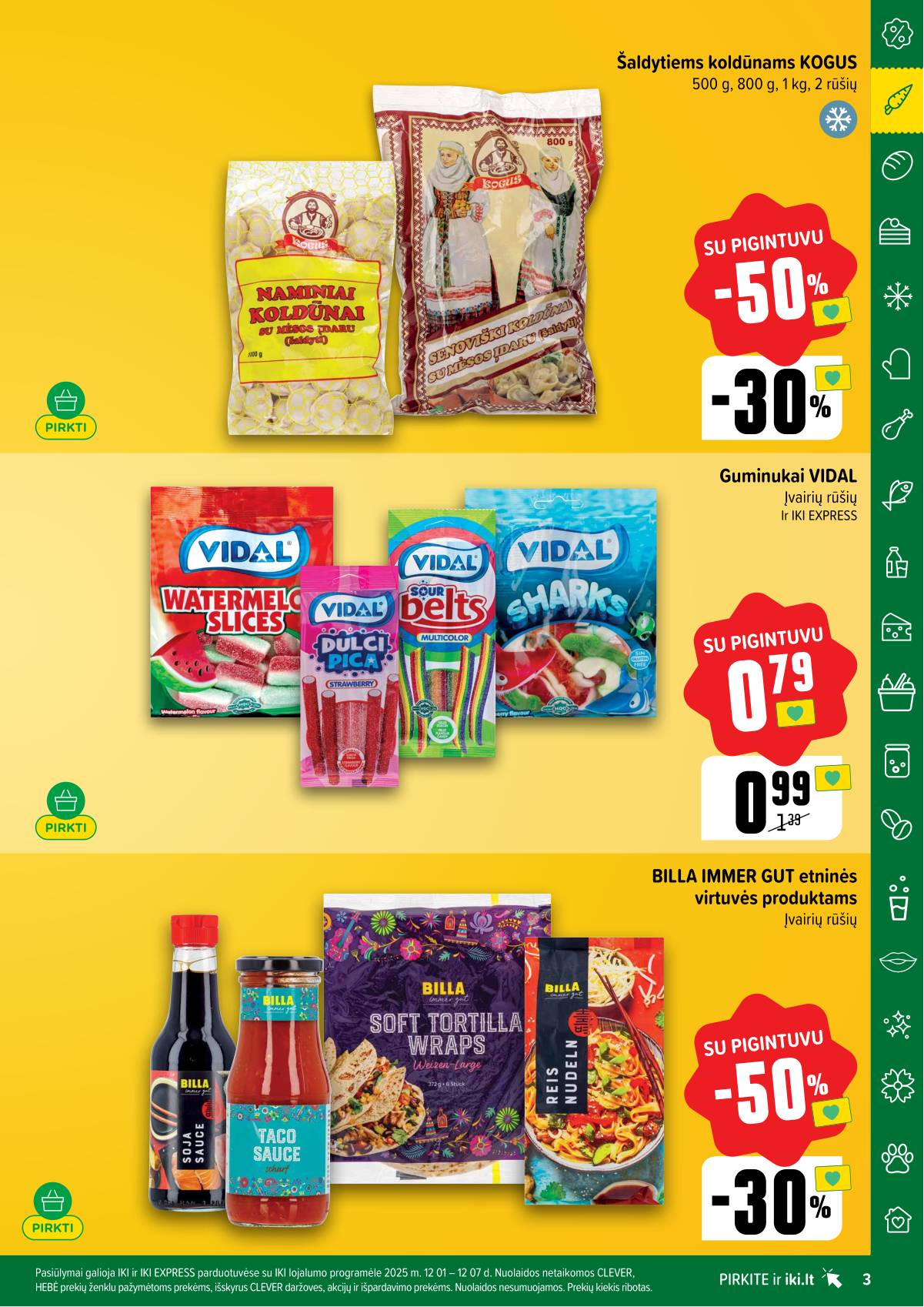 Iki - "IKI" akcijų leidinukas "Taupymo žaidynės" 3 puslapis