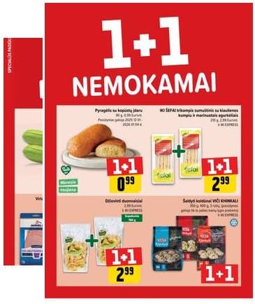 Iki - "IKI" 1+1 nuolaidų leidinys "Daugiau yra pigiau" 2025-12-01 – 2025-12-07