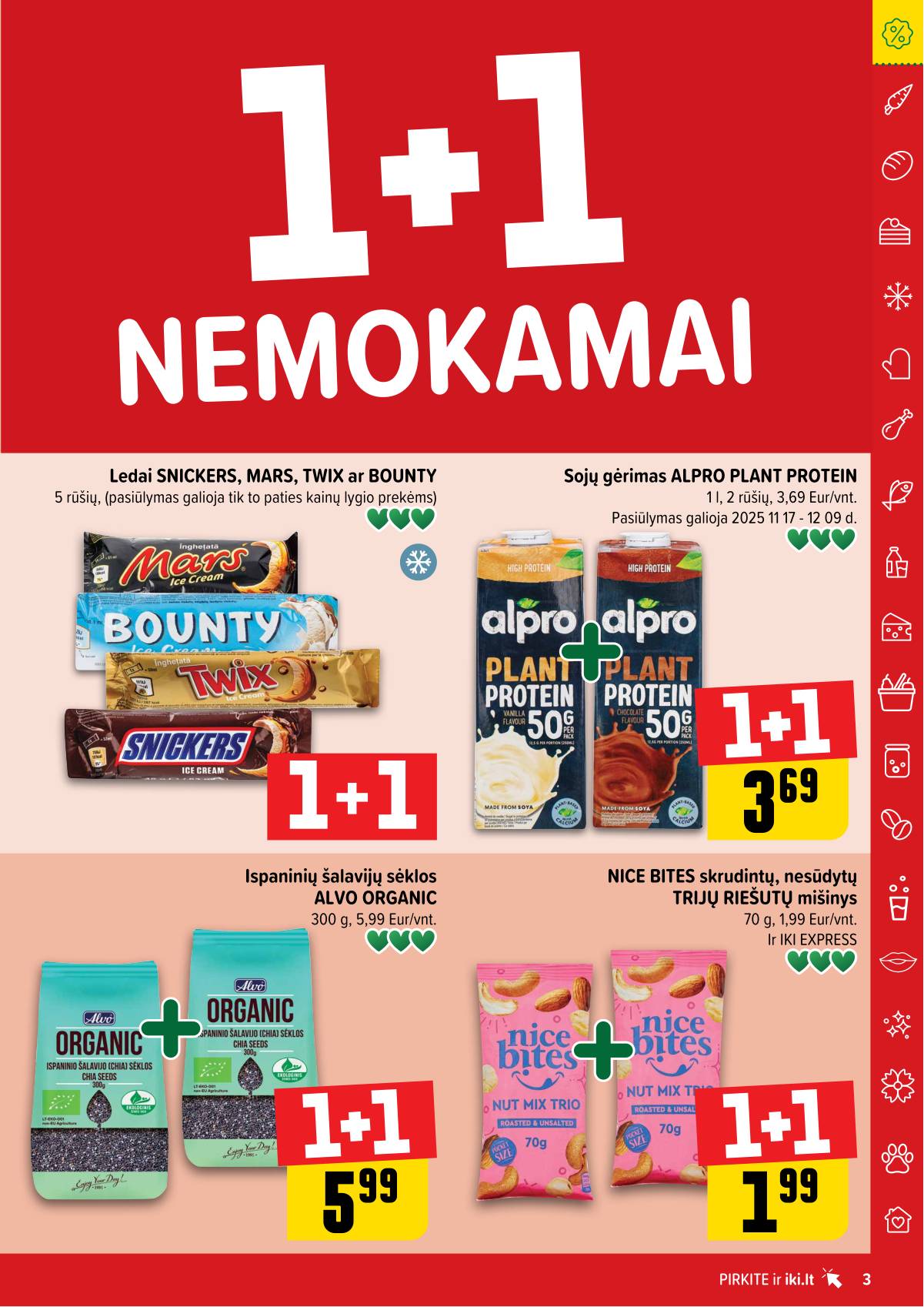 Iki - "IKI" 1+1 nuolaidų leidinys "Daugiau yra pigiau" 3 puslapis