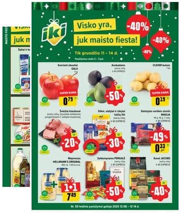 Iki - IKI akcijų leidinys 2025-12-08 – 2025-12-14