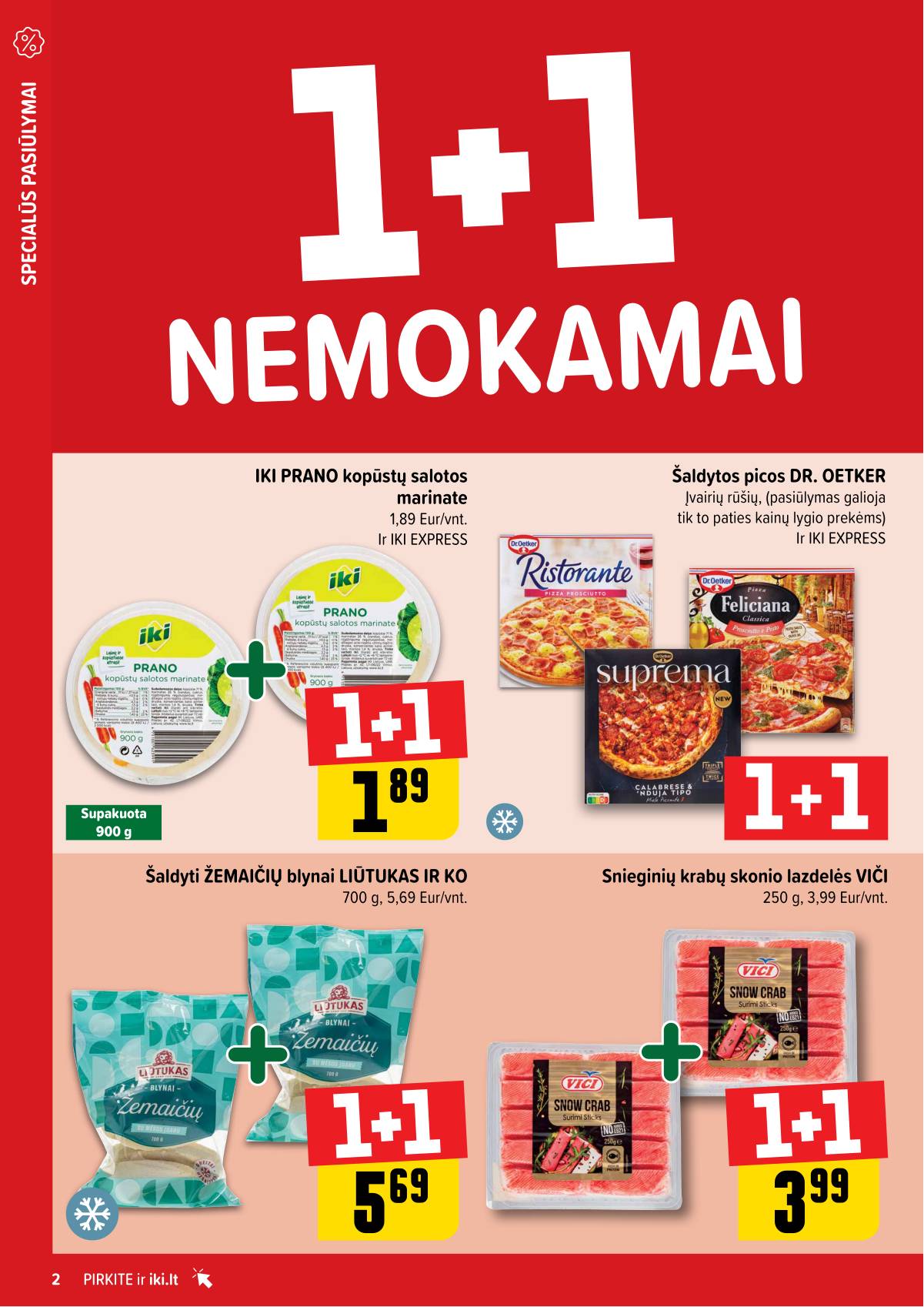 Iki - "IKI" 1+1 nuolaidų leidinys "Daugiau yra pigiau" 2 puslapis