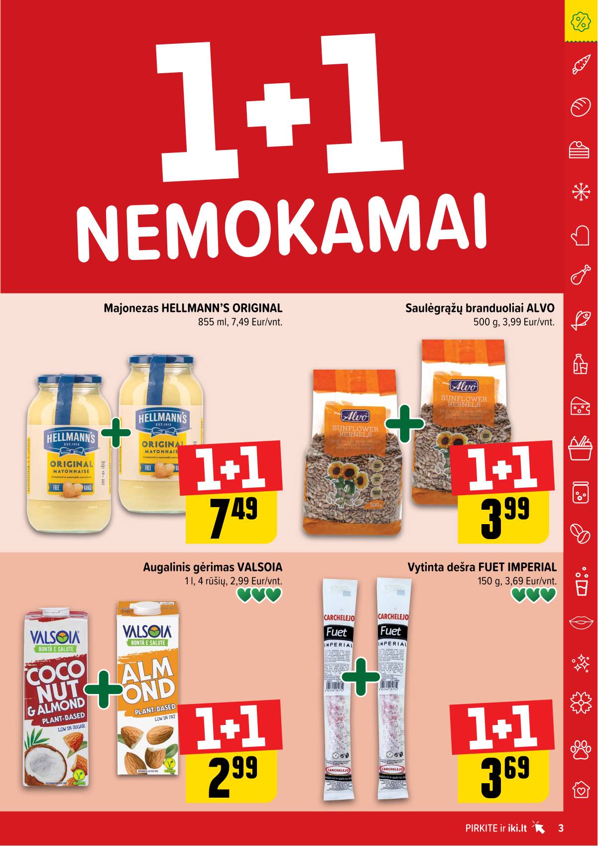 Iki - "IKI" 1+1 nuolaidų leidinys "Daugiau yra pigiau" 3 puslapis