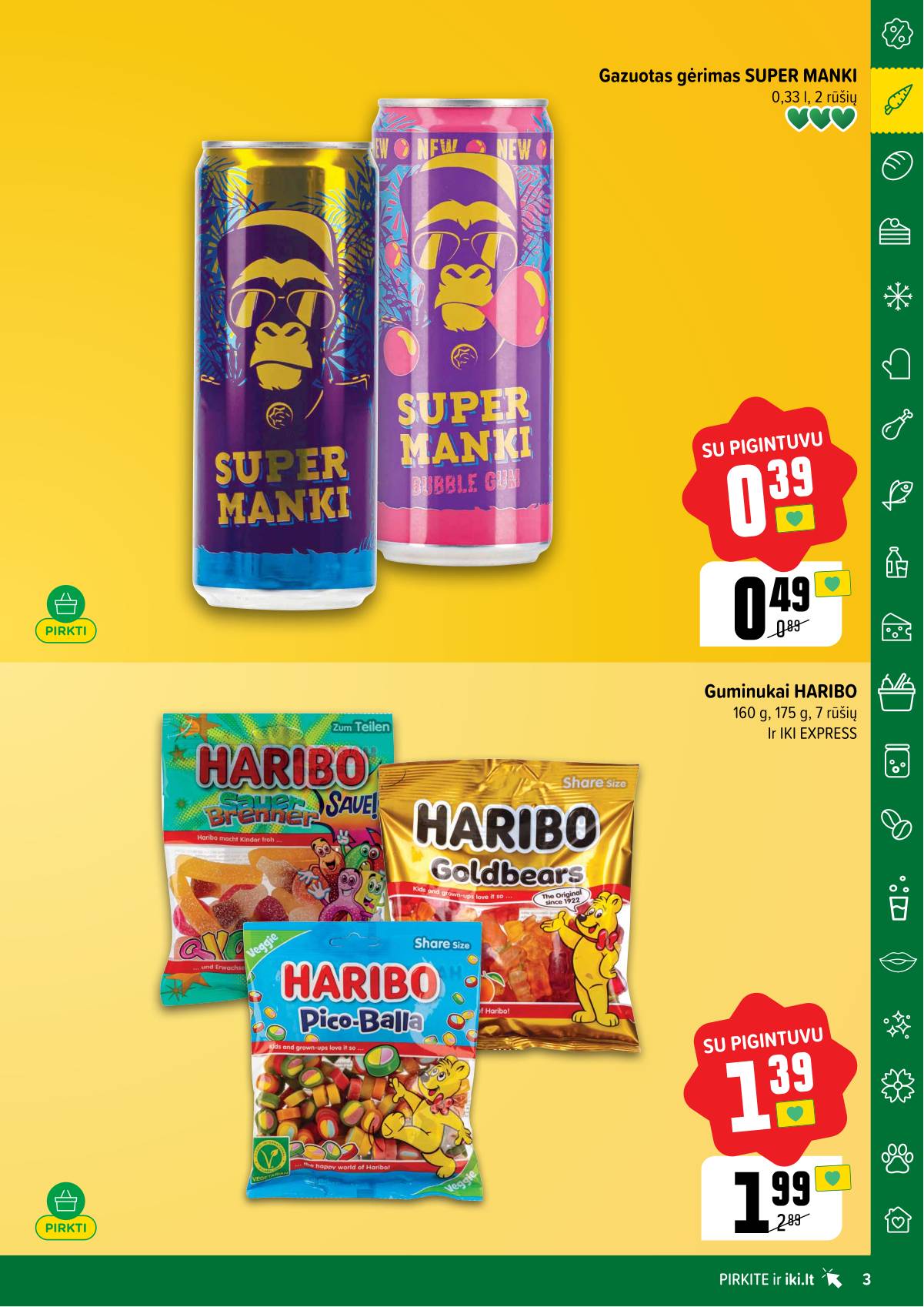 Iki - "IKI" akcijų leidinukas "Taupymo žaidynės" 3 puslapis