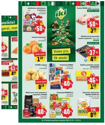 Iki - IKI akcijų leidinys 2025-12-15 – 2025-12-21