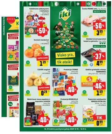 Iki - IKI akcijų leidinys 2025-12-15 – 2025-12-21