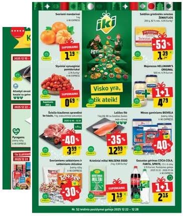 Iki - IKI akcijų leidinys 2025-12-22 – 2025-12-28