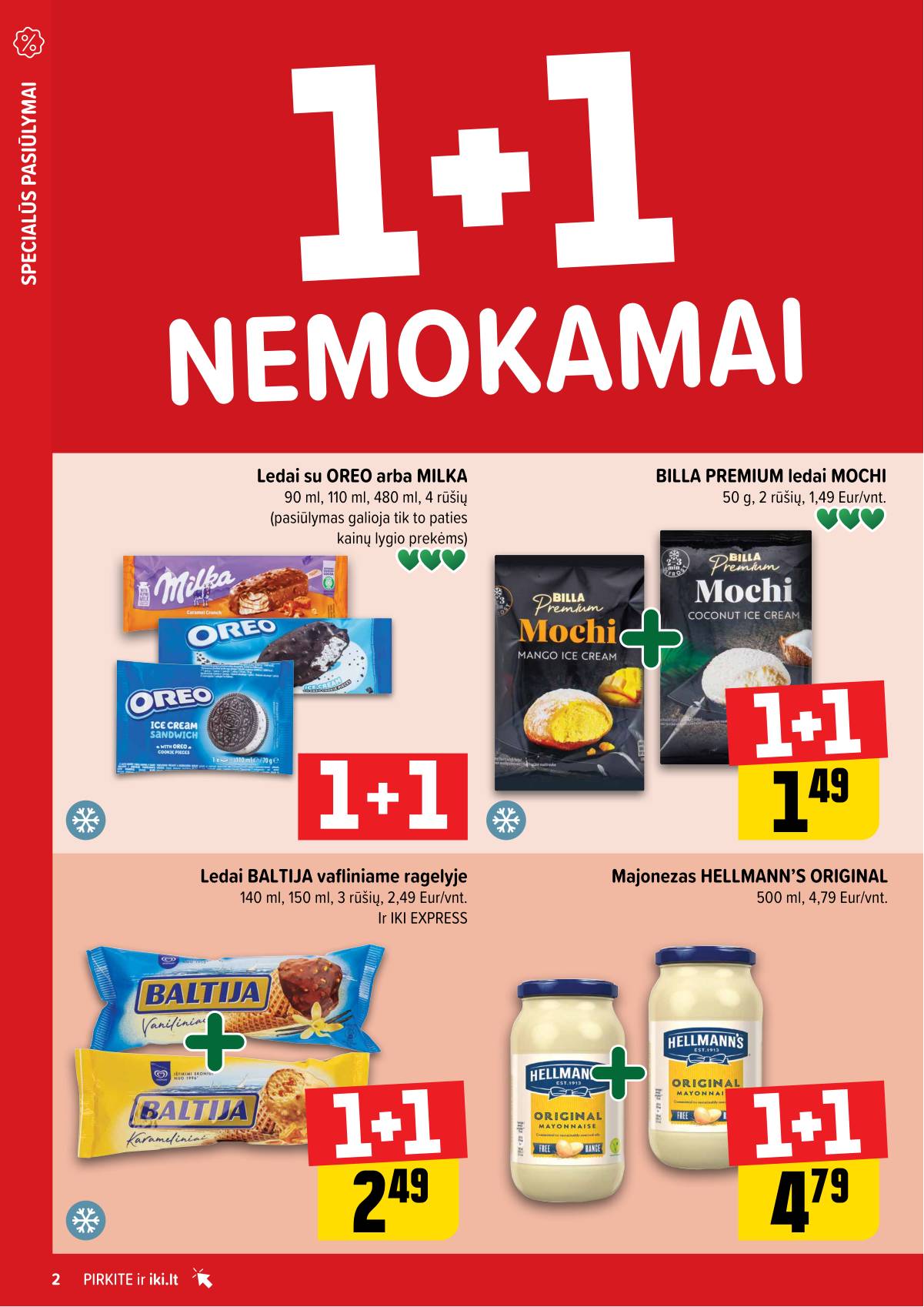 Iki - "IKI" 1+1 nuolaidų leidinys "Daugiau yra pigiau" 2 puslapis