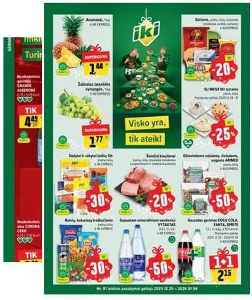 Iki - IKI akcijų leidinys 2025-12-29 – 2026-01-04