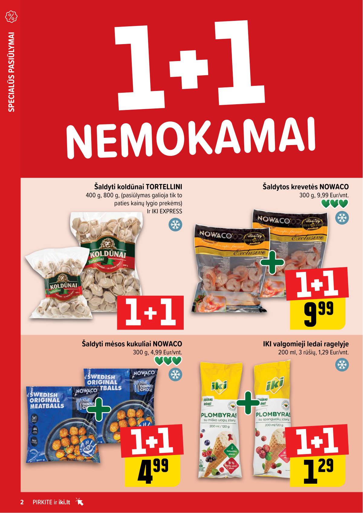 Iki - "IKI" 1+1 nuolaidų leidinys "Daugiau yra pigiau" 2 puslapis