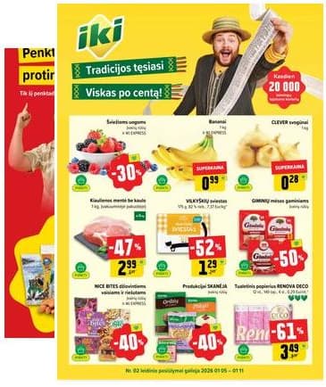 Iki - IKI akcijų leidinys 2026-01-05 – 2026-01-11