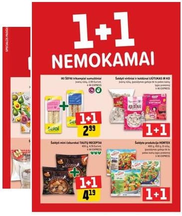 Iki - "IKI" 1+1 nuolaidų leidinys "Daugiau yra pigiau" 2026-01-12 – 2026-01-18