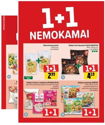 Iki - "IKI" 1+1 nuolaidų leidinys "Daugiau yra pigiau" 2026-01-19 – 2026-01-25