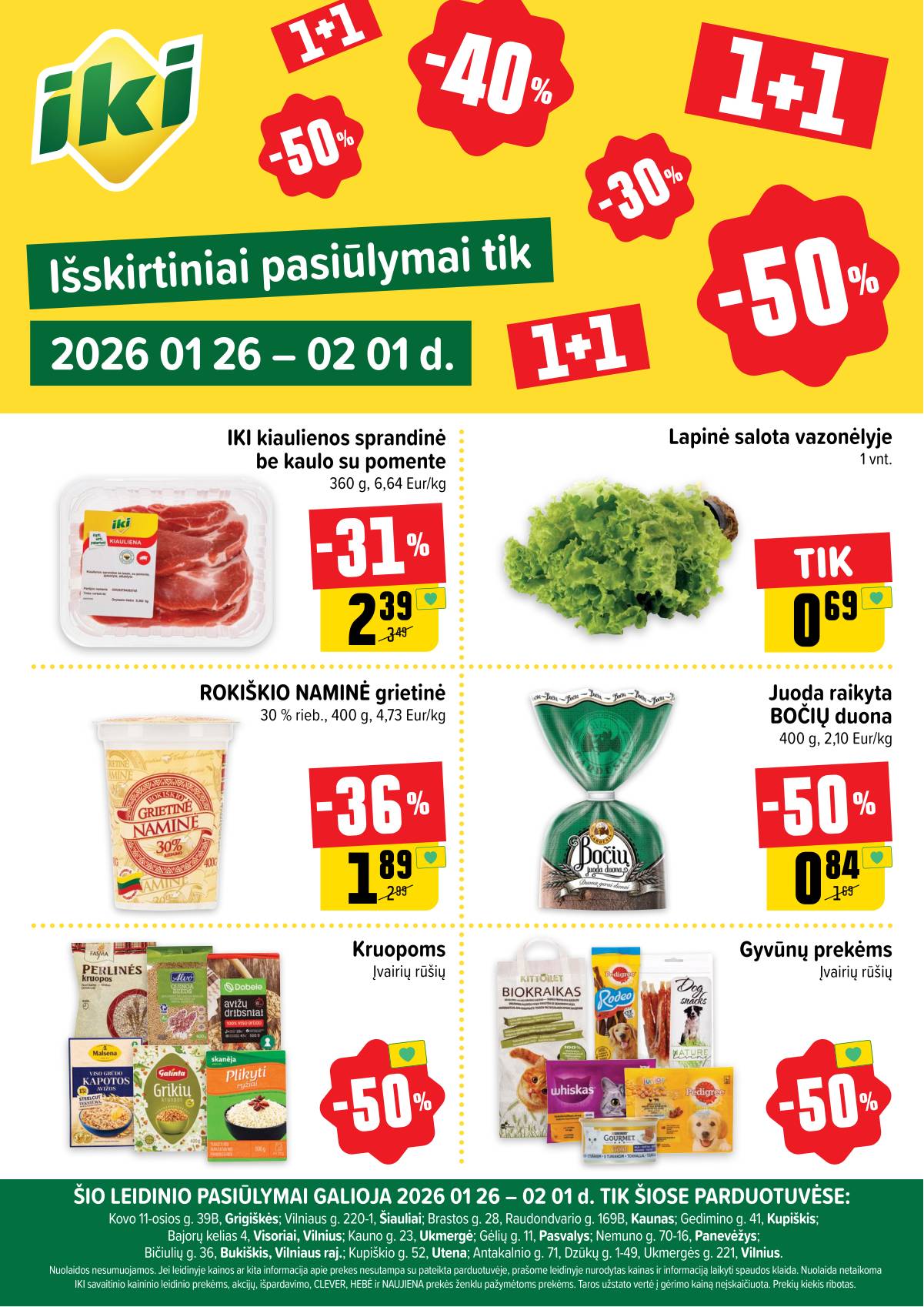 Iki - Specialūs pasiūlymai IKI parduotuvės klientams 1 puslapis