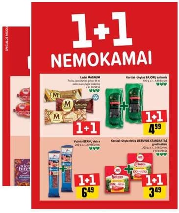 Iki - "IKI" 1+1 nuolaidų leidinys "Daugiau yra pigiau" 2026-02-02 – 2026-02-08